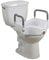 Drive Medical Elevated Raised Toilet Seat with Removable Padded Arms, Standard Seat