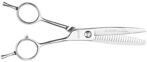 EHASO Hundeschere Modellierschere Revolution Zahnung einseitig Profi Fellschere für Hunde | 22 cm gerade | 22 zahnig, grob | Hochwertige Hundescheren direkt aus Solingen | Langlebig und hochwertig