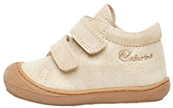 Naturino Lauflernschuhe aus Veloursleder in Glitter, Gold 19