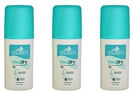 Sauber: deodry Hypoallergen Deodorant mit microspheres * 2,54 Flüssigunzen (75 ml) Vapo No Gas (3 Stück) * [Italienische Import]