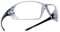 bollé Safety 40057, Prism Safety Glasses anti-scratch/anti-fog, translucent frame, Clear Lenses