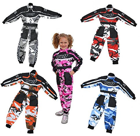 Wulfsport - Mono de traje de motocross LT PW para niños con diseño de camuflaje