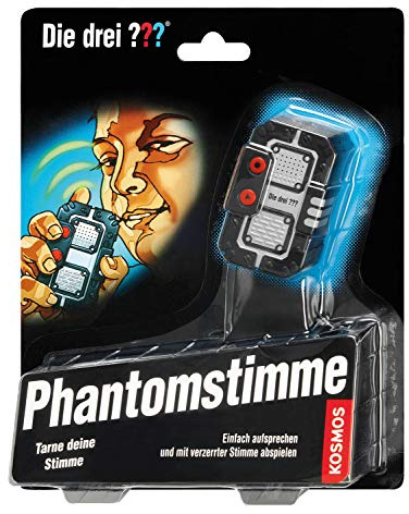 Die drei ??? Phantomstimme von KOSMOS, Aufnahmegerät mit Stimmenverzerrer, Detektivspielzeug, Detektiv Ausrüstung, Detektiv Set, Mitbringsel Kindergeburtstag, Geschenk für Kinder ab 8 - 12 Jahre