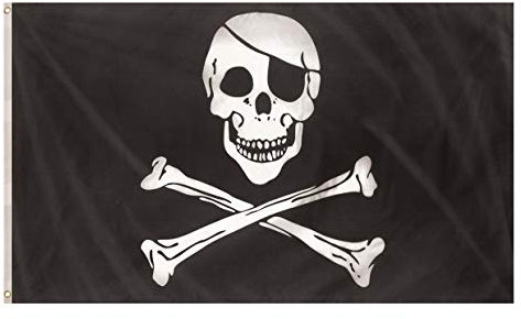 Henbrandt Piratenflagge Flagge - 5'X 3'