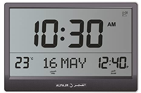 ALFAJR WANDUHR MAXIFORMAT MIT 15 Display