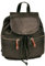 Shalimar Klassischer Rucksack aus fettgegerbtes weiches Vollrindleder, Farbe:Schwarz, 38x33x18 cm