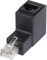 RENKFORCE RJ45 réseau informatique Adaptateur CAT 5e Coudé vers le haut à 90° [1x RJ45 mâle - 1x RJ45 femelle] 0.00 m noir
