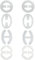 Closecret Clip per reggiseno da donna con correttore da intreccio Racerback (Clear, Pack of 8)