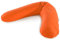 Das Original Theraline Stillkissen | 190 cm | Mikroperlen Füllung | inklusive Bezug Jersey rot/orange