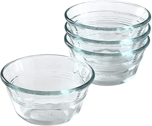 Pyrex Lot de 4 tasses à crème 177 ml