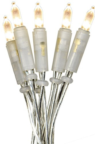Star 20 Stück LED Mini Lichterset Warmweiß/Transparentes Kabel