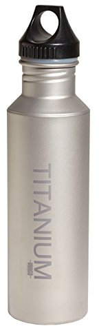 Vargo Wasserflasche Titan mit Kunststoff-Deckel, Grau, 650 ml, 1647830