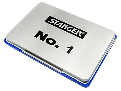 Stanger 380007 Stempelkissen No 1, 12,5 x 8 cm, blau