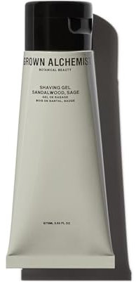 Grown Alchemist Gel de Afeitar - Minimiza la irritación y previene las quemaduras de la maquinilla de afeitar - proteger la piel de los radicales libres - 75 ml