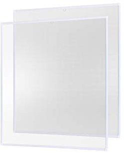 empasa Insektenschutz Fliegengitter Fenster Basic Alurahmen | Farbe: weiß, Größe: 80 x 100 cm, 2er SET