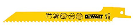 DeWalt DT2351QZ 152mm Reciprocating Blade Fine Fast Cuts and Curve Cutting in Wood