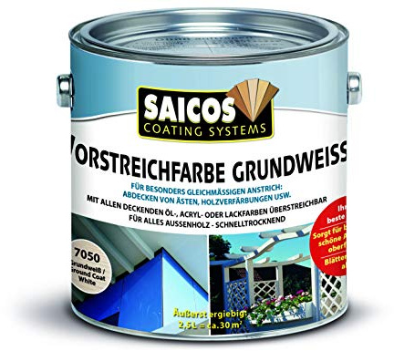 Saicos 7050 501 Vorstreichfarbe Grundweiss 2.5 l