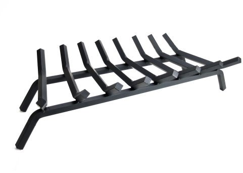 Pleasant Hearth agréable Foyer – 3/10,2 cm Premium en Acier Massif Grilles de cheminée – Garantie à Vie, Noir, 30-inch