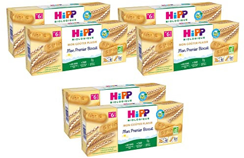 HiPP - Mon Premier Biscuit dès 6 Mois - Boîtes de 180 G - Lot de 6