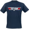 Top Gun Distressed Logo Männer T-Shirt Navy M 100% Baumwolle Fan-Merch, Filme