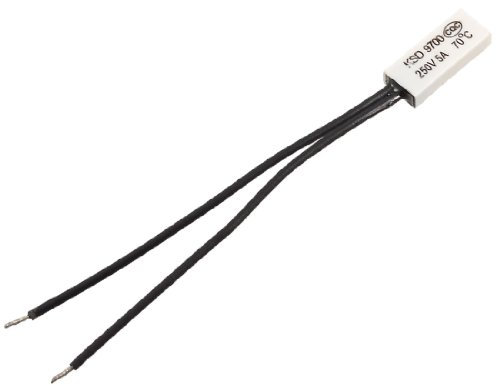 sourcing map Bimetall-Temperaturschalter Thermostat 70C N.C. KSD9700 250V 5A