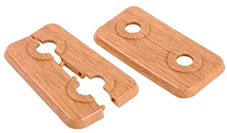 Sanitop-Wingenroth Doppel-Klapprosette für Heizungsrohre | 12 mm oder Typ 1/8 '' | 2er-Set | Rosette | Abdeckung für Heizungsrohre | Eiche | 19456 3