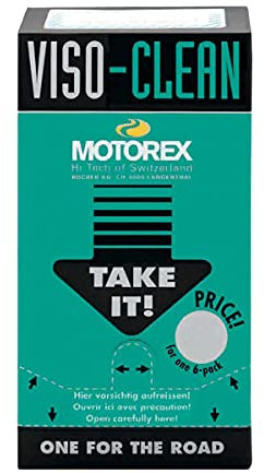 MOTOREX Detergente Pulitore Visiera in salviette, 2 Salviette