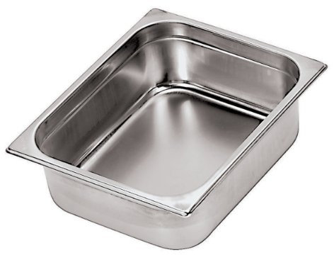 PADERNO 14105-02, Bacinella Serie Gastronorm in Acciaio Inox, 32X26,5 cm
