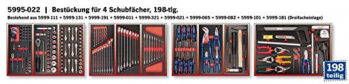 Bestückung für 4 Schubladen 198tlg VE: 1