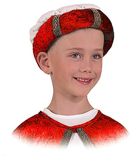 Unbekannt Kinder Turban Heilige Drei Könige Weihnachten Kostüm Karneval Turban, f. Kinder (rot)