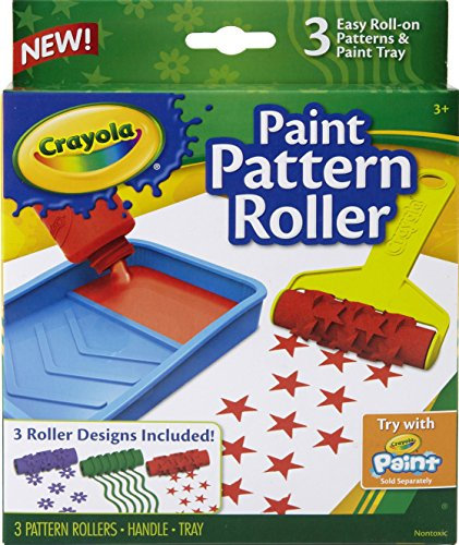 CRAYOLA Rouleau de peinture pour enfants avec 3 motifs, fournitures de peinture, cadeau