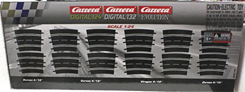 Carrera 20578 Curve 4/15, 12 Stück - Digital 124/132 und Analog