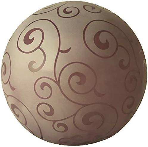 Vollglas LED Tischleuchte Glas-Kugel 30cm mit Ornament-Verzierung, lila, inklusive LED Leuchtmittel E14, 4 Watt, 430lm