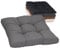 Beo Sitzkissen 60x60 cm wasserabweisend für Lounge Gartenmöbel | Made in EU Lounge-Kissen Grau | Stuhlkissen mit hoher Lichtechtigkeit - UV-Ausbleichschutz | Öko-Tex geprüft schadstofffrei
