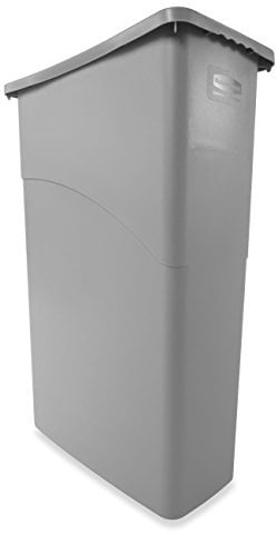Rubbermaid Commercial Products Slim Jim Waste Container, 87 L - Grey