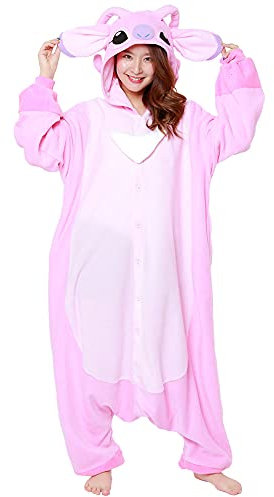 Disney, Costume Stitch polaire automne/hiver, Rose, Taille 145