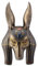Veronese Design Wandbehang mit Maske von Anubis der Schakal Gott aus Harz in Bronze