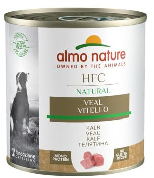 Almo Nature HFC Natural - Nassnahrung für Hunde mit Kalb ursprünglich Lebensmittelqualität und werden jetzt für Hundenahrung erwendet.