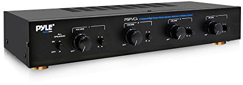 PyleHome PSPVC4 4 Channel High Power Stereo Speaker Selector with Volume Control