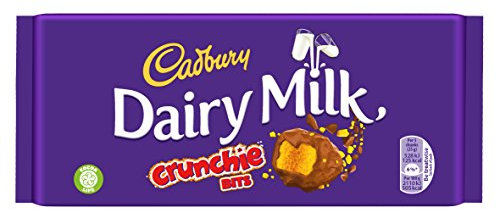 Cadbury Dairy Milk Crunchie Chocolate Bar, 200g (Pack of 16)