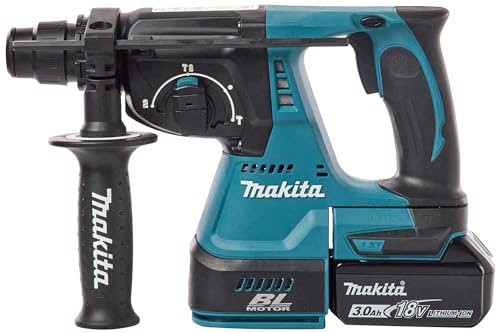Makita DHR242RFE 18V 24mm SDS Rotary Hammer Drill with 2 x 3Ah Batteries