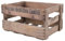 Pfälzer Weine Originale alte Holzweinkiste mit Aufdruck, rustikal-vintage, Holzfarbe, 18 x 9,5 x 30,5 cm