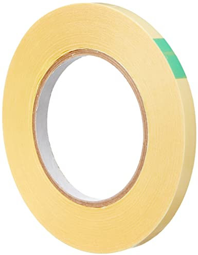 BONUS Eurotech 2BL11.00.0009/050A# 0 Double Sided Self Adhesive Tape, Synthetic Rubber Adhesive On Both Sides, Width 9 mm, Length 50 m, Total Thickness 0.09 mm, Yellow