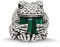 Thomas Sabo Damen Bead Frosch grüner Malachit Karma Beads 925 Sterling Silber K0193-880-6