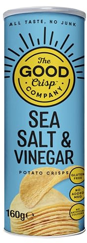 The Good Crisp Company, Sea Salt and Vinegar Potato Crisps, 160 gram