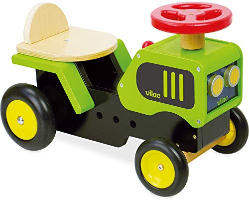 Vilac 1027 Elefant Rutschauto Traktor, 47 x 23 x 31 Centimeter