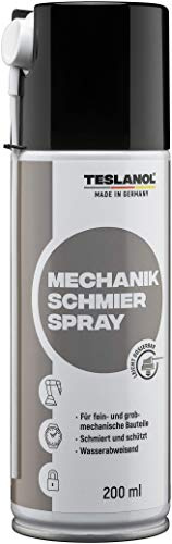 TESLANOL 26010 Universal Mechaniker Schmiermittel / Feinmechaniker Schmieröl für bewegliche Metallteile / Sprühöl Schutz Wartung Pflege / Schmierfett / 200 ml
