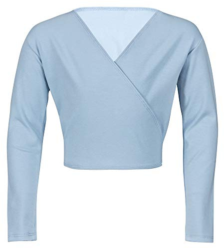 tanzmuster Ballett Wickeljacke Mädchen - Mandy - Gr. 92-170 - extra weicher Baumwollstoff - Ballettjacke zum Wickeln für Kinder