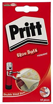Pritt Glue Dotts - Paquete de 64 arandelas adhesivas