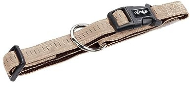 Nobby Halsband Soft Grip, beige/Chocolate L: 25/35 cm, B: 15 mm, 1 Stück